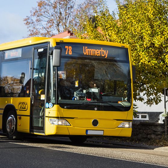 bild på buss till Vimmerby