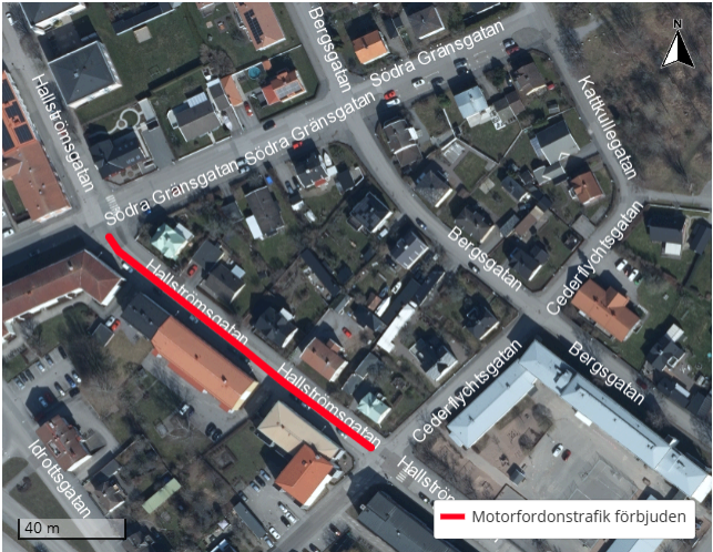 Avstängning Hallströmsgatan