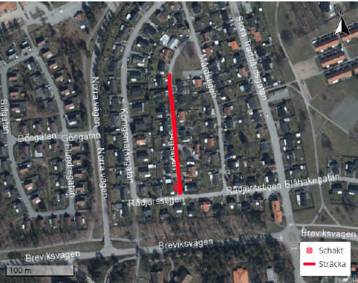 Älgstigen mellan Mårdstigen och Rådjursstigen i Västervik är avstängd för motorfordon.