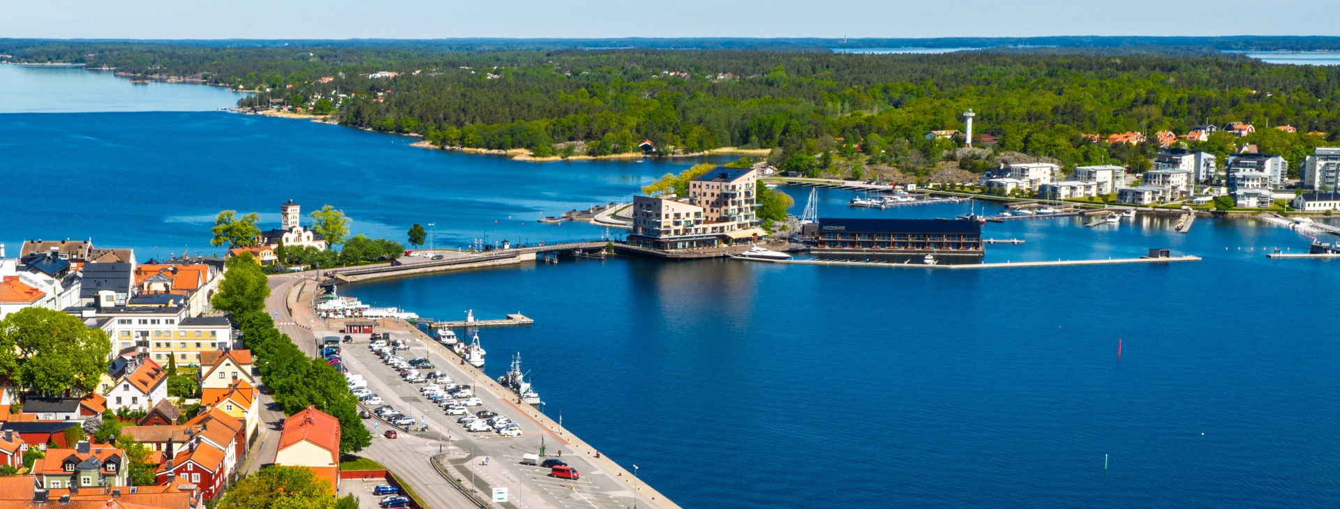 Bron över Stora strömmen i Västervik.