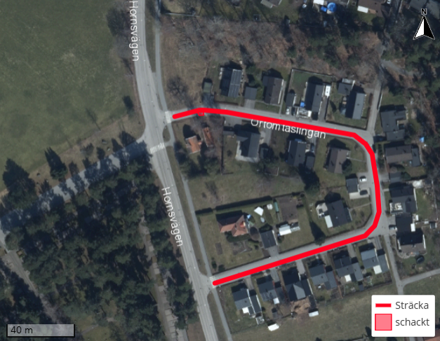 Avstängning på Örtomtaslingan