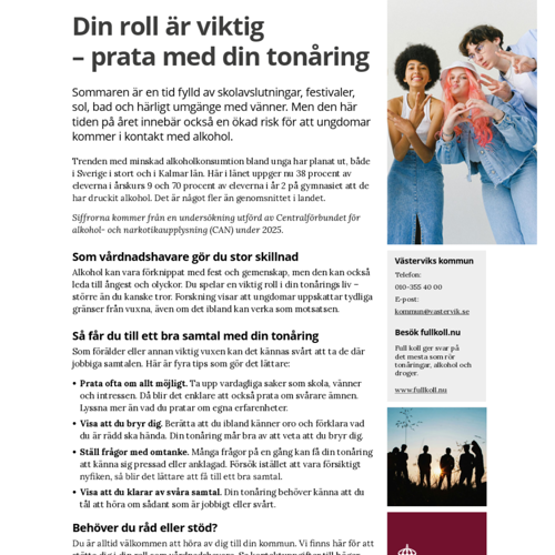 Din roll är viktig.