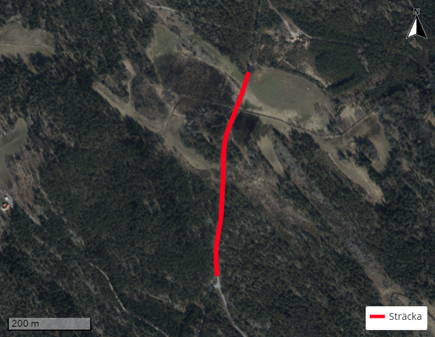 Bild av sträckan på Händelöpsvägen där arbete kommer att ske.