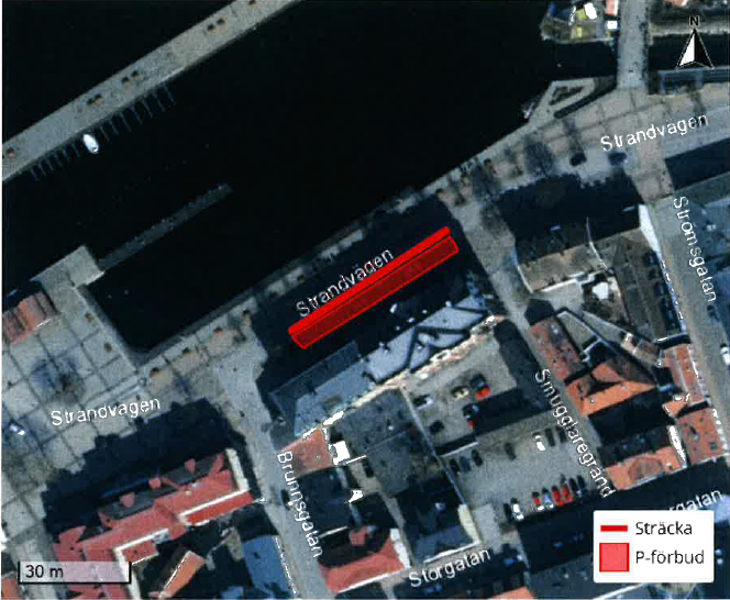 Strandvägen avstängt för motorfordon