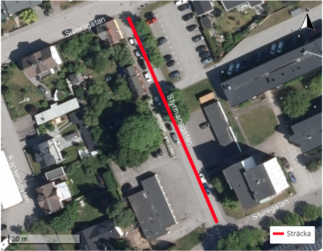 Förbud mot parkering och att stanna med fordon på del av Styrmansgatan mellan Sturegatan och Siversgatan