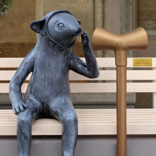 Konstverk på Storgatan.