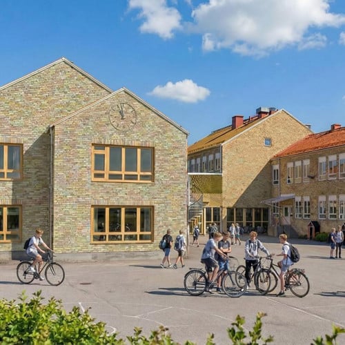 Inspirationsbild på nya Breviksskolan.