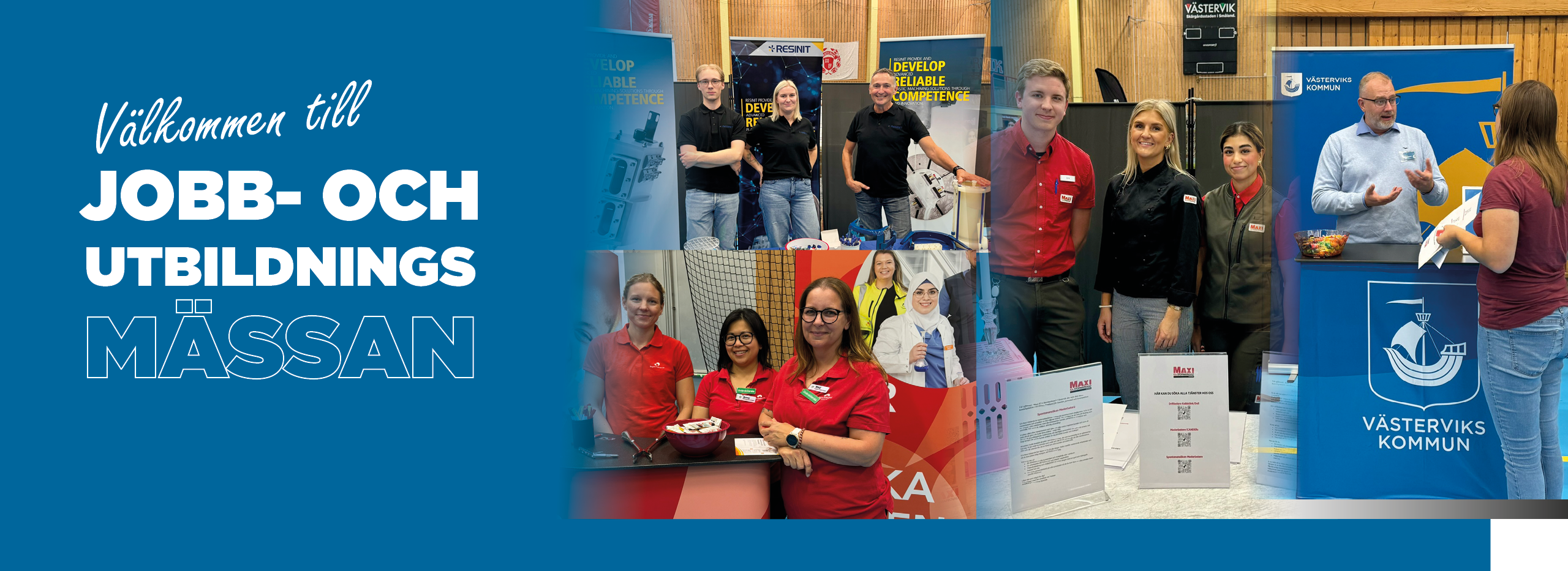 Texten där det står "Jobb- och utbildningsmässan".