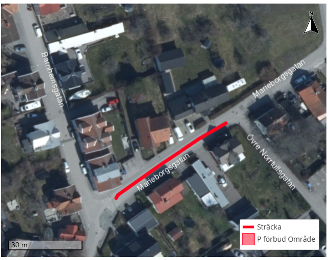 Parkeringsförbud Marieborgsgatan