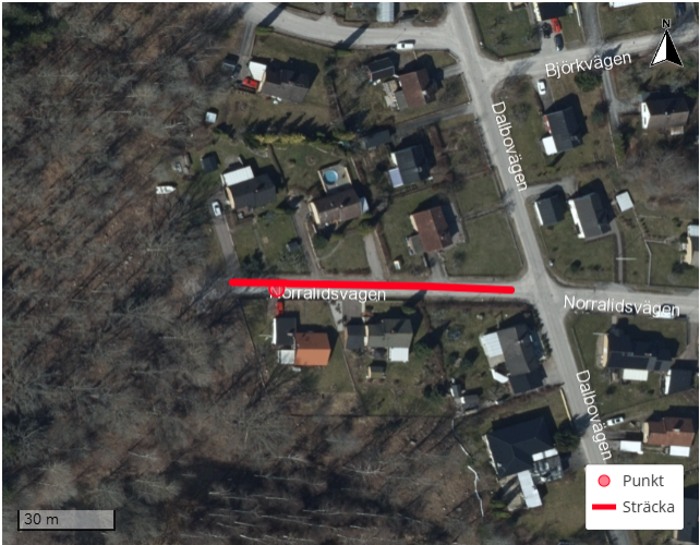Vägavstängning Norralidsvägen Överum