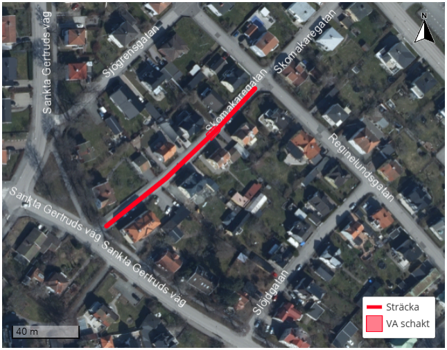 Avstängning av Skomakaregatan mellan Reginelundsgatan och Sankta Gertruds väg i Västervik