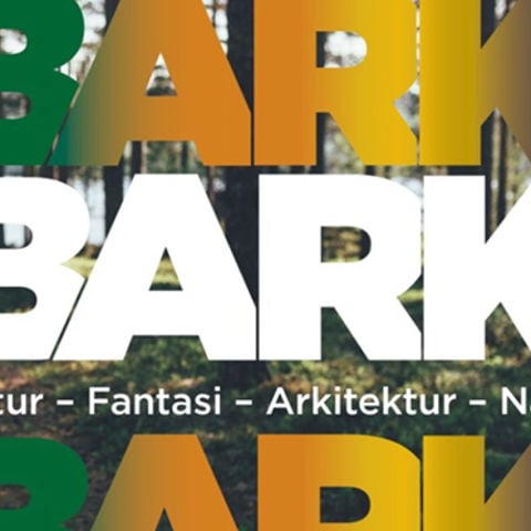 Vit logotyp för BARK mot grön bakgrund.