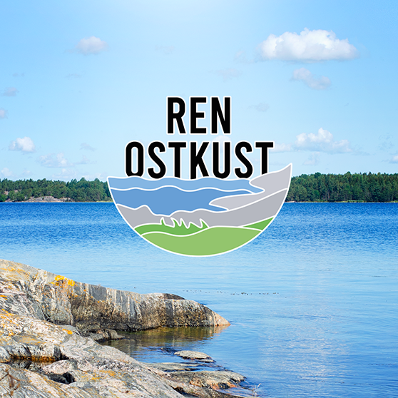 bild på kustmiljö symbol med text Ren Ostkust