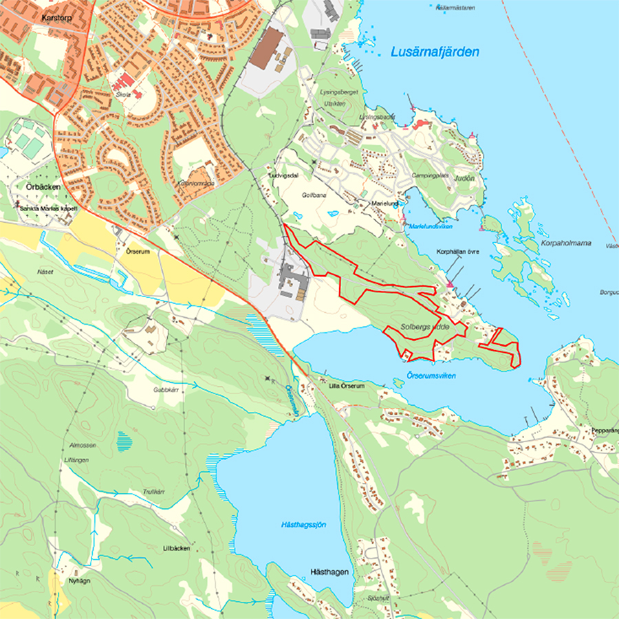 karta skogliga åtgärder Solbergs Udde