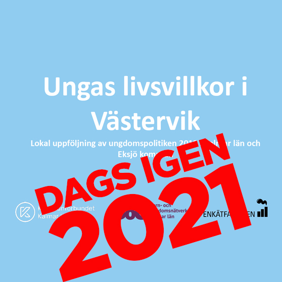 bild med text ungas livsvillkor i Västerviks kommun dags igen 2021