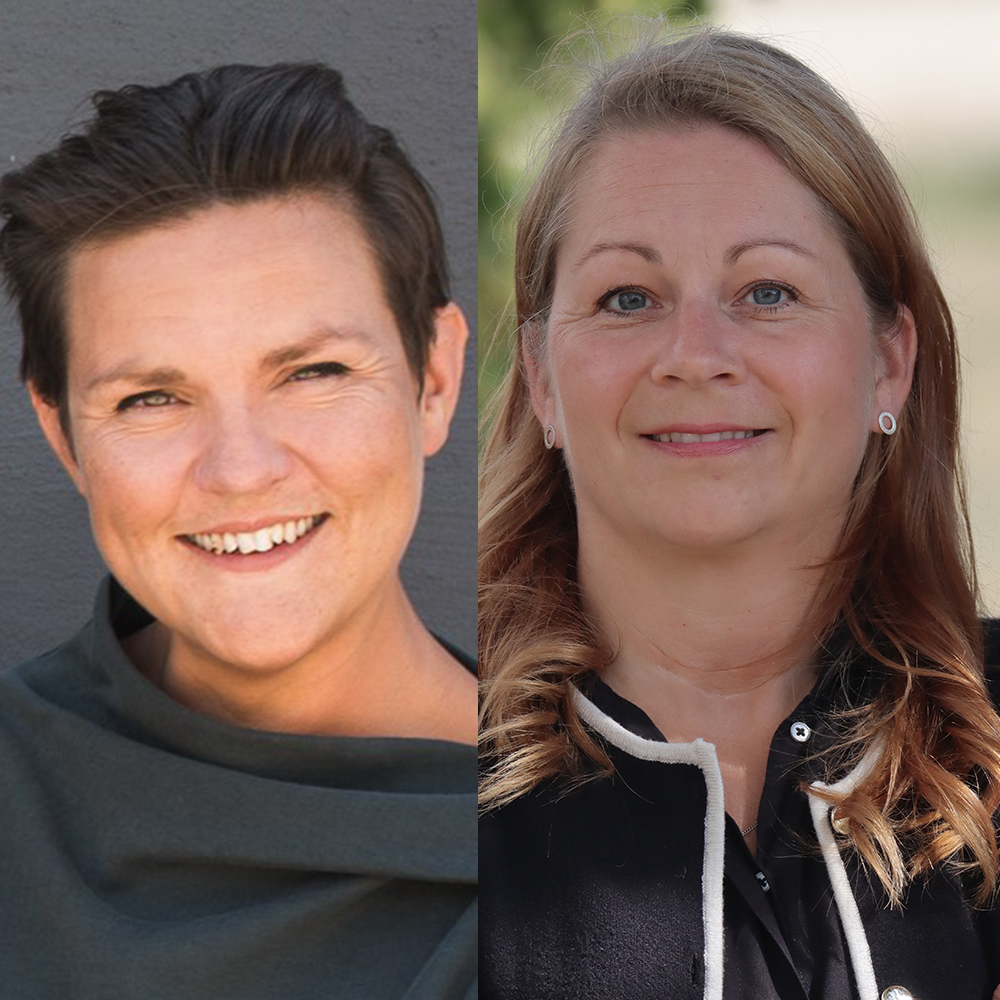 bilder på Helena Collin och Cecilia Hunnershage Sandström