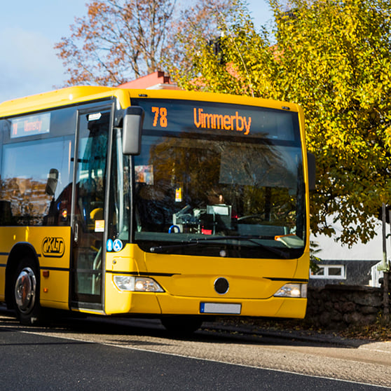 bild på buss till Vimmerby