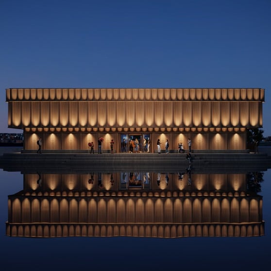 Skissbild på hur Svenska Musikmuseet kan se ut.