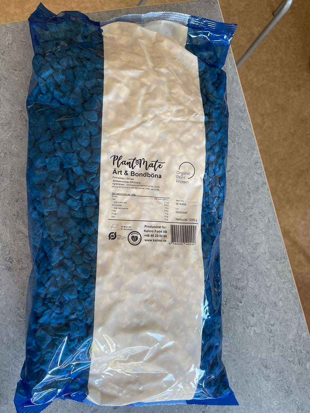 Förpackning ärt och bondböna 1250 gram