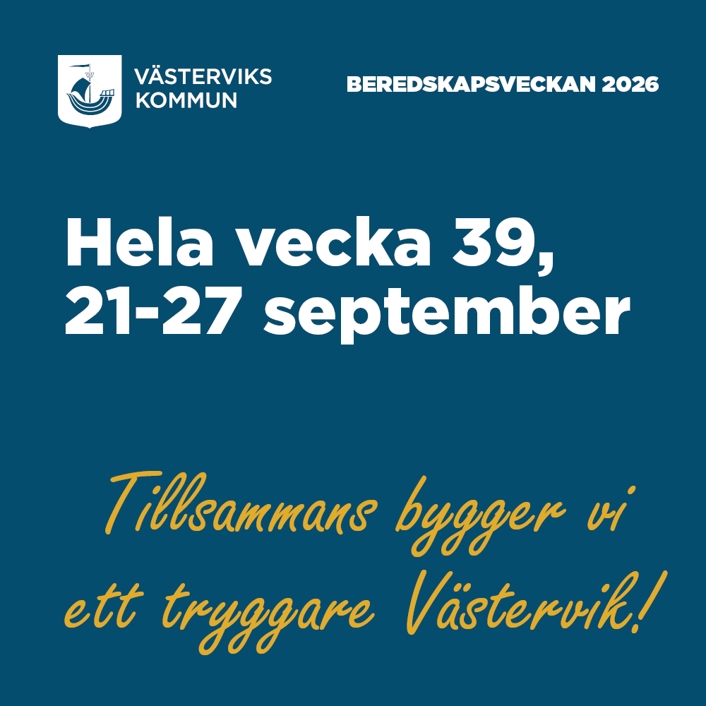 beredskapsveckan vecka 39 21-27 september tillsammans bygger vi ett tryggare västervik!