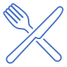 symbol för restaurang