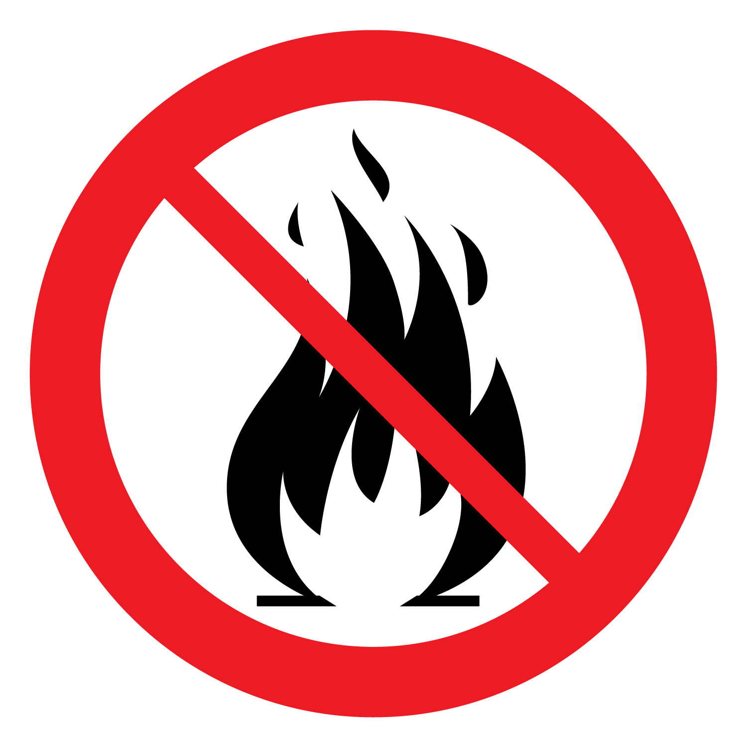 symbol för eldningsförbud