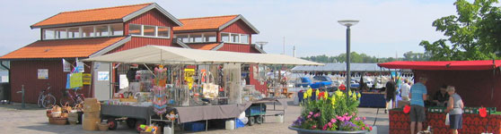 Torghandel på Fiskaretorget i Västervik