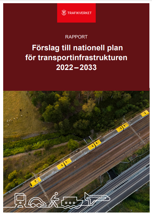 bild på omslag förslag nationell plan infrastruktur trafikverket