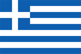 Bild på den grekiska flaggan.