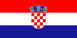 Bild på den kroatiska flaggan.
