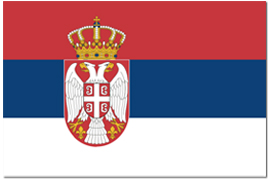Bild på den serbiska flaggan.